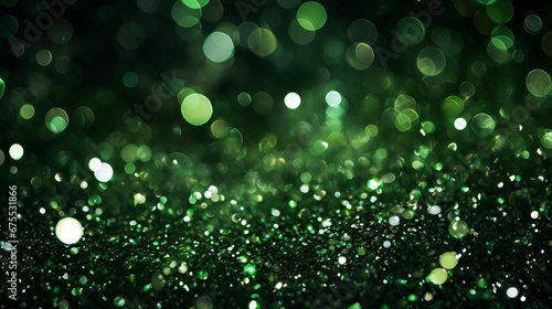 green glitter background. photo