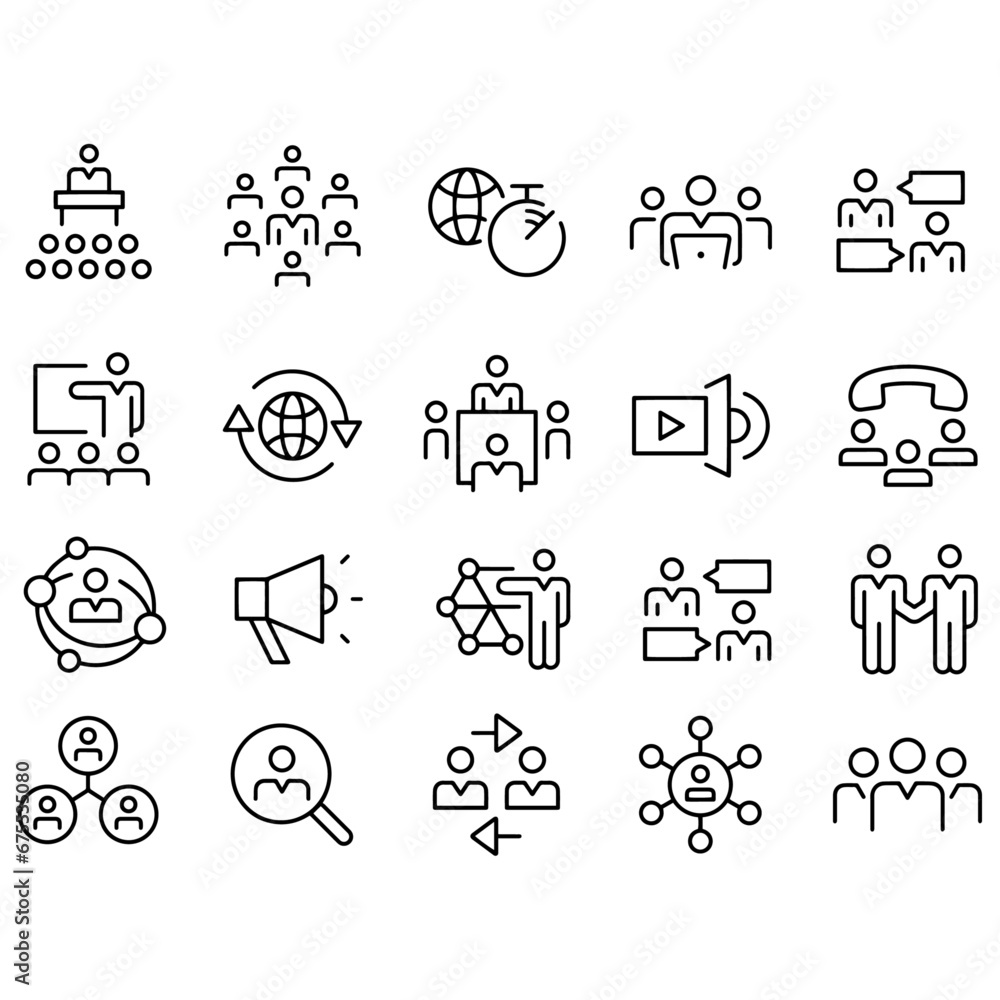 Business Networking Icons vector design