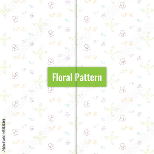 Floral seamless pattern design for fabric or textile