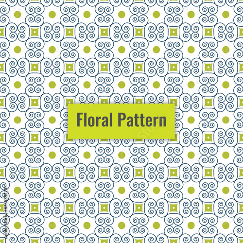 Floral seamless pattern design for fabric or textile