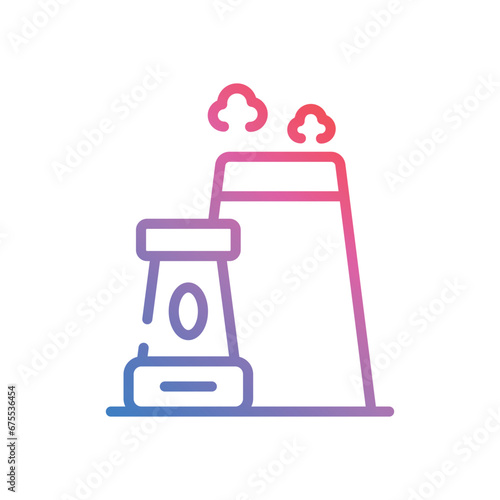 Factroy icon vector stock illustration