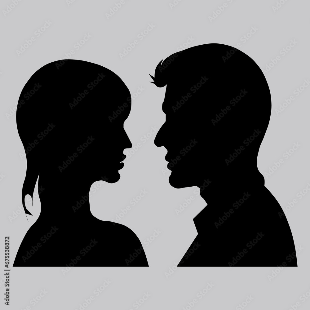 male and female profile