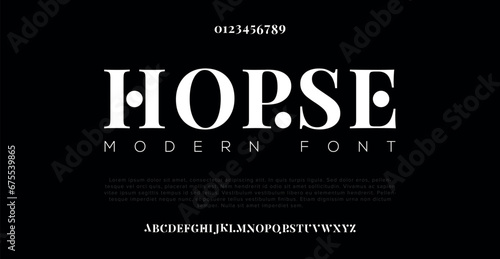 HOPSE modern, futuristic modern geometric font