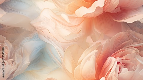  a close up of a bunch of flowers on a white and pink background with a blue sky in the background.  generative ai © Anna