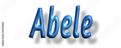 Abele - light blue/ blue color - writen name - ideal for websites, emails, presentations, greetings, banners, cards, books, t-shirt, sweatshirt, prints, cricut, silhouette,
