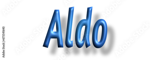 Aldo - light blue/ blue color - writen name - ideal for websites, emails, presentations, greetings, banners, cards, books, t-shirt, sweatshirt, prints, cricut, silhouette,

