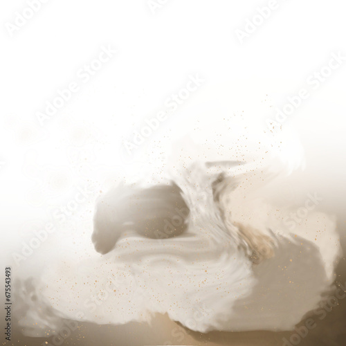 dust sand cloud frame