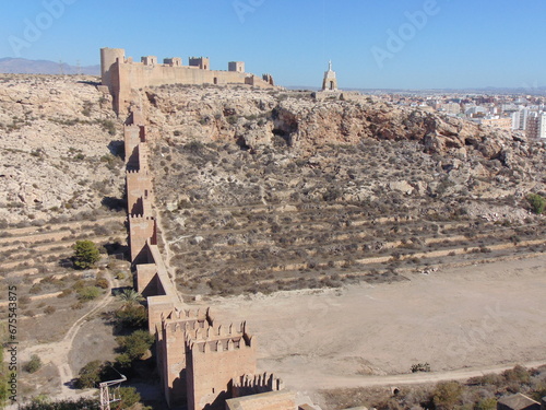 Fotografie Vistas de las distintas fases de la fortaleza de la  Alcazaba en Almería