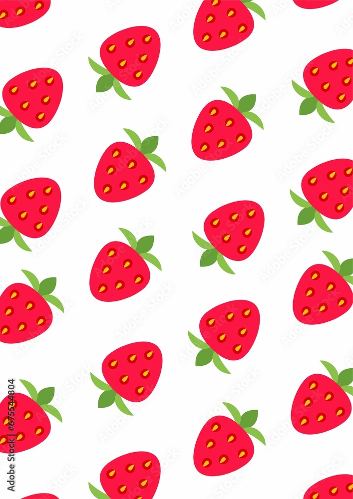 seamless pattern with strawberry seamless pattern with strawberry