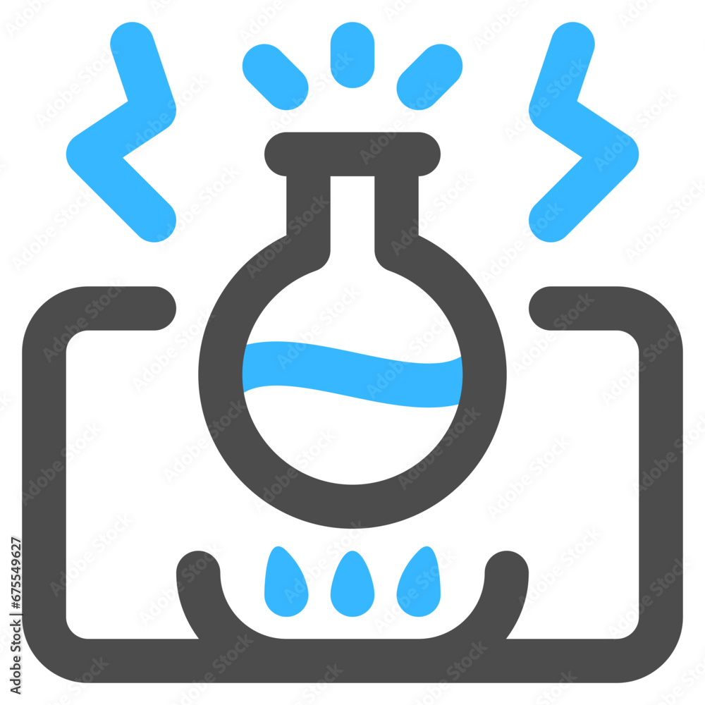 chemical reaction icon illustration chemical reaction icon illustration