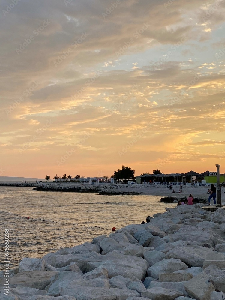 Obraz premium sunset at the beach
