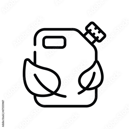 Eco Fuel icon vector stock illustration