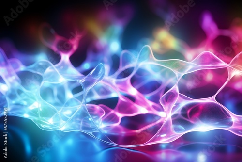 Abstract Multicolored Glowing Backdrop for Artistic Designs and Creative Projects