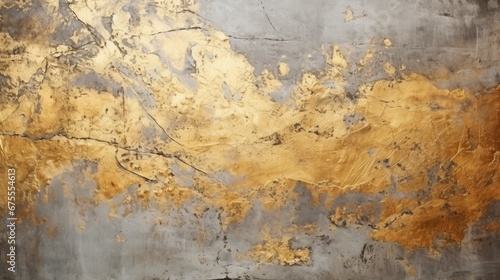 Shiny golden texture of gold concrete wall background.  © ANEK