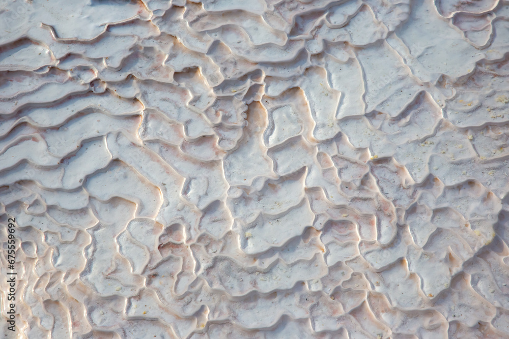 travertines in Pamukkale, Turkey. geology and mineral rock travertines in Pamukkale, Turkey. geology and mineral rock