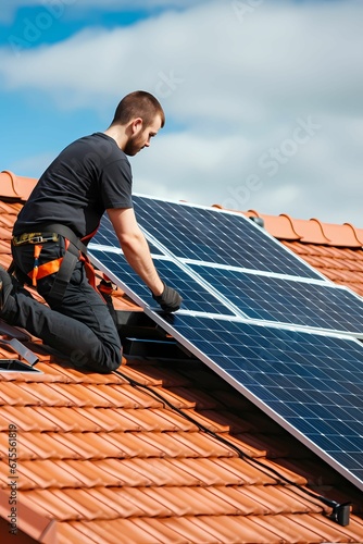 Solar panel installation