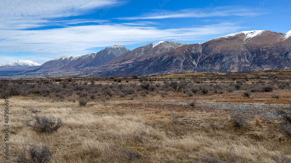 Mount Sunday, Home of Edoras in the movie The Lord of the Rings in Hakatere Conservation park