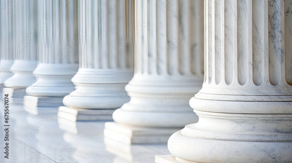 Elegant marble columns. Architectural columns Elegant marble columns. Architectural columns