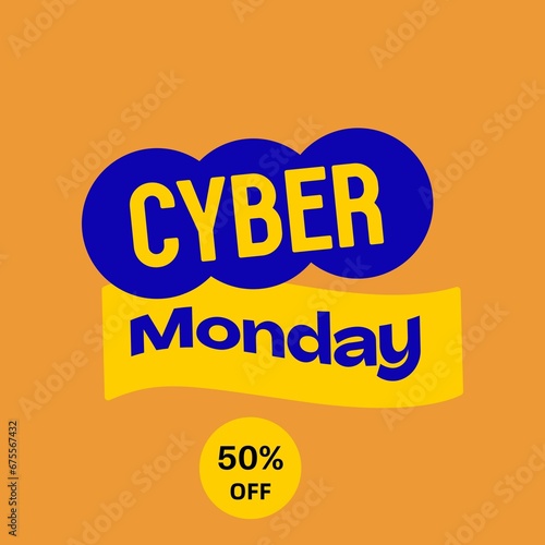 Cyber Monday, super sale, special offer, discount day background