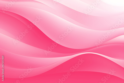 Pink abstract gradient background made of curved lines