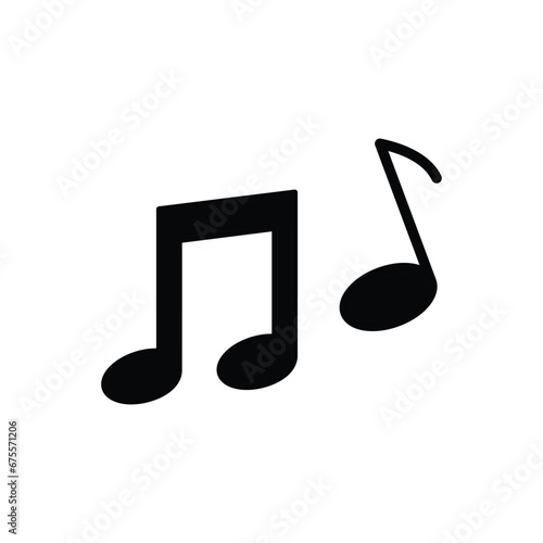 music icon musical note vector icon 