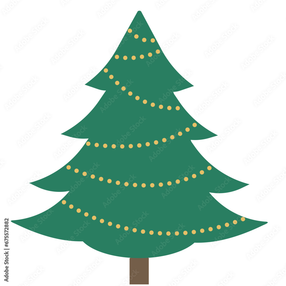 Obraz premium Christmas Tree digital vector art
