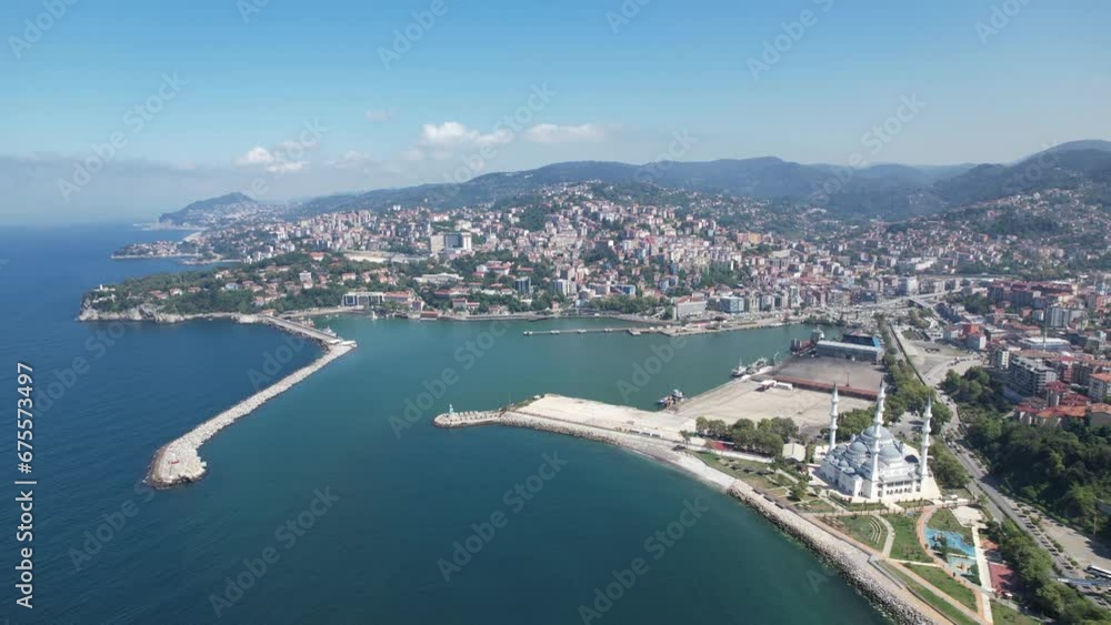 Amazing city aerial view of Zonguldak in Black sea region of Turkey. Amazing city aerial view of Zonguldak in Black sea region of Turkey.