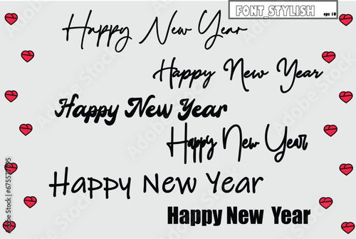 Welcome the New Year with sophistication! Explore our high-quality Happy New Year design set in vector format. Download now for an elevated content experience. Highly recommended for creating impactfu