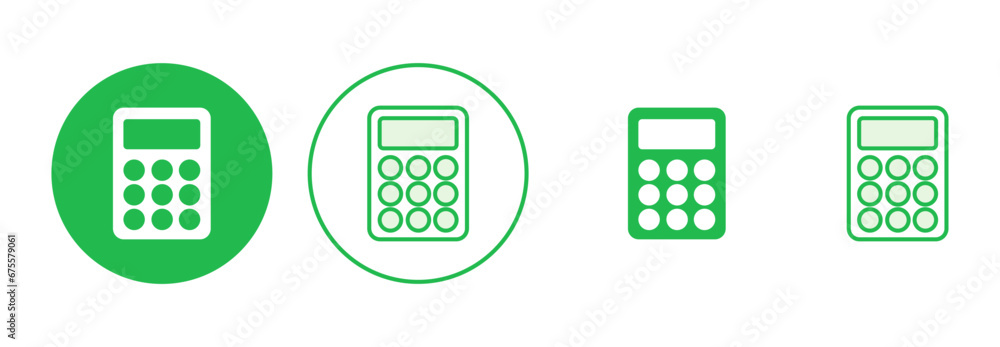 Calculator icon set. Accounting calculator icon. calculator vector Calculator icon set. Accounting calculator icon. calculator vector