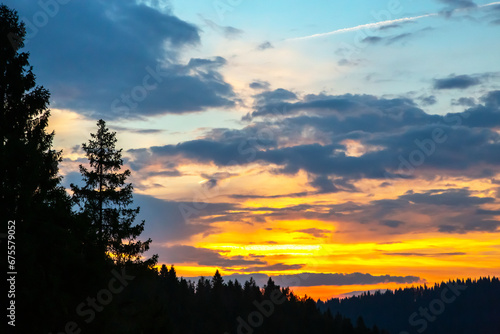 the expressive contrast of the clouds in the sky and sun. The nature and beauty of clouds