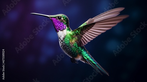 hummingbird on a flower © Rao