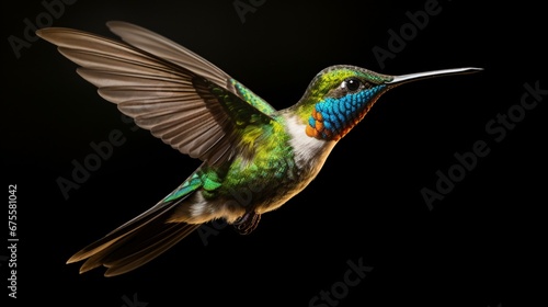 hummingbird on a branch © Rao