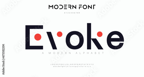 Modern Bold Font and Number. Typography urban style alphabet fonts for fashion, sport, technology, digital, movie, logo design, vector illustration