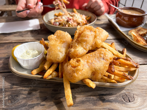 Gluten Free Fish and Chips at Pub Restaurant