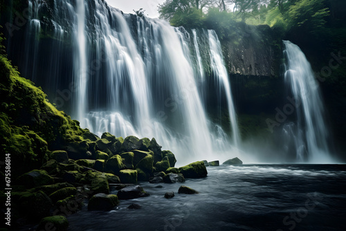 big waterfall, waterfall, beautiful waterfall