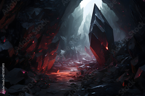 diamon cave, crystal cave, magical cave, diamonds