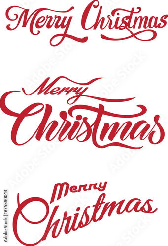 merry christmas text design