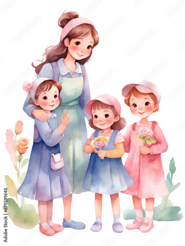 Nanny taking care of three kids while parents are away. Aupair's life with kids. Babysitter taking care of two kids. Nanny taking care of three kids while parents are away. Aupair's life with kids. Babysitter taking care of two kids.