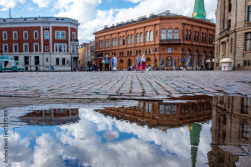 Riga city is the capital of Latvia for holidays all year round... Riga, Latvia, 08-17-2021