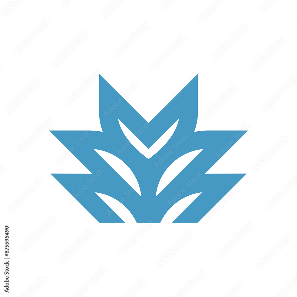 Fox and flower in simple modern logo design Fox and flower in simple modern logo design