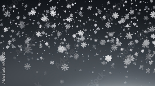 Wallpaper Mural Snowflakes falling down in a snowstorm during winter Torontodigital.ca