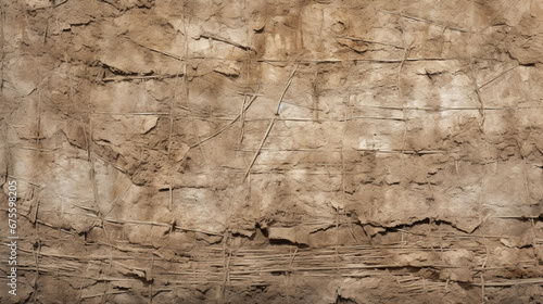 茶色く乾いた土壁のテクスチャー背景素材