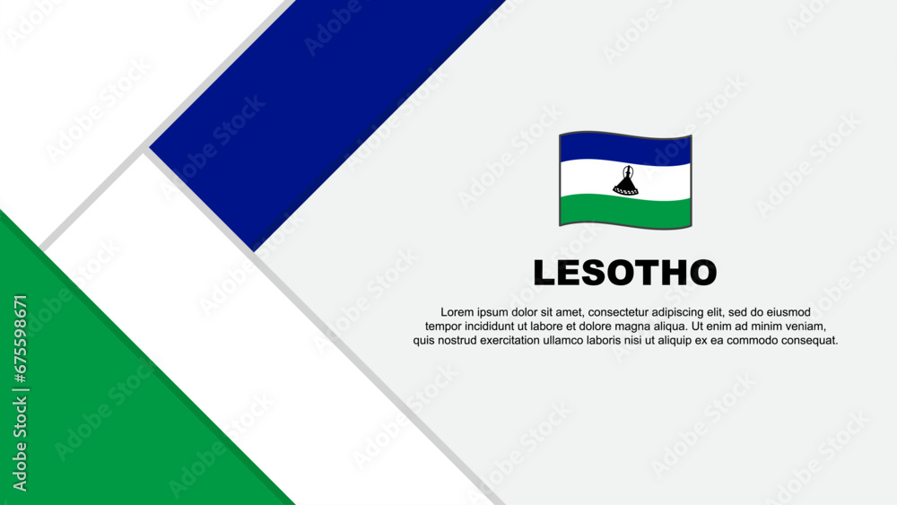 Lesotho Flag Abstract Background Design Template. Lesotho Independence Day Banner Cartoon Vector Illustration. Lesotho Illustration Lesotho Flag Abstract Background Design Template. Lesotho Independence Day Banner Cartoon Vector Illustration. Lesotho Illustration