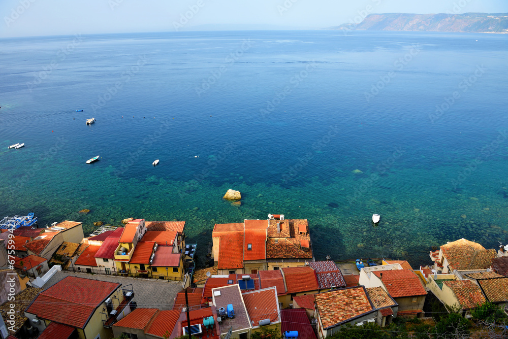 historic center and sea view in Scilla Calabria Italy
