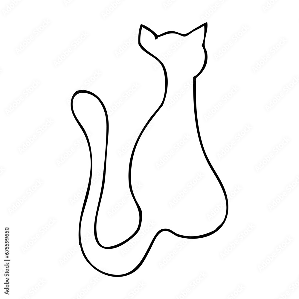 cat simple vector sketch single one or continuous line
cat simple vector sketch single one or continuous line