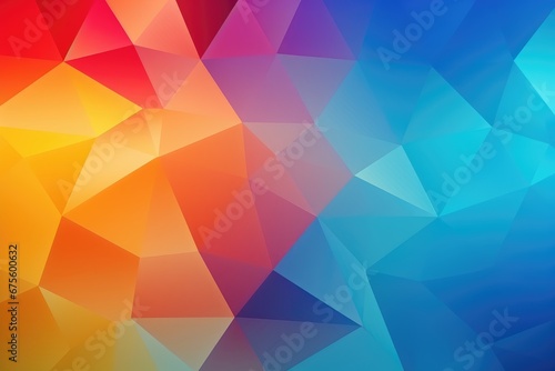 Triangular Symphony  A Vibrant Kaleidoscope of Color and Geometry