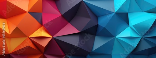 Triangular Symphony: A Vibrant Kaleidoscope of Color and Geometry