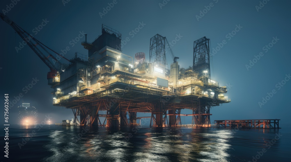 Offshore Oil Mines Photography