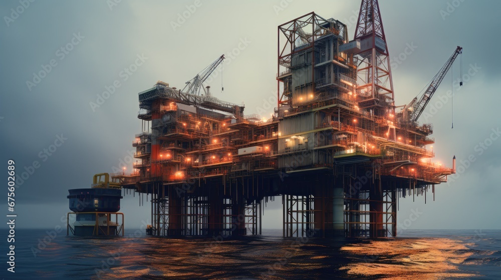 Offshore Oil Mines Photography