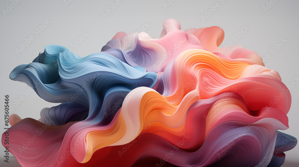 Multi layers color texture 3D papercut layers in gradient vector banner. Carving art. Cover layout material design template. Abstract realistic papercut decoration textured with cardboard wavy layers Multi layers color texture 3D papercut layers in gradient vector banner. Carving art. Cover layout material design template. Abstract realistic papercut decoration textured with cardboard wavy layers
